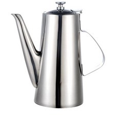 골드 실버 주전자 스텐레스스틸 물병 주둥이 스테인레스, 1개, 1ml, 두꺼운 긴 주둥이 2L