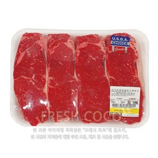 코스트코 미국산 소고기 채끝 스테이크용 [아이스박스], 1개
