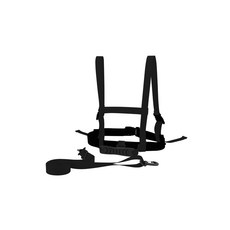 스키 스노우보드 교육 속도 벨트 제어 어깨 초보 조끼 스케이팅 훈련 강습 로프, 1. 검정, 1개