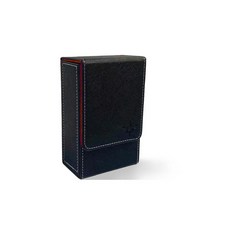 MUILKVY Black Tarot Card Holder with Blue Interior; Fold Top Tarot Card Box Case with Magnetic Lid, 레드