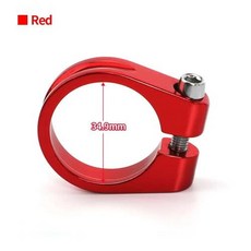 알루미늄 튜브 클립 MTB 자전거 안장 시트 포스트 클램프 부품 28.6mm 31.8mm 34.9mm, 6)Red-34.9mm