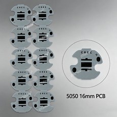 알루미늄 보드 기판 칩 더블 기본 방열판, 1개, 7. 5050 16mm White PCB