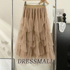 봉봉 스커트 샤 쉬폰 스커트 밸리 챠밍 라인 줌바 댄스 복, 베이지