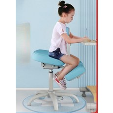 학습의자 공부의자 높이조절 가정용 초등학생 자세교정 가능, 블루 표준 1.45m A