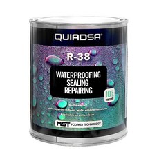 QUIADSA 바르는 하이브리드 실리콘 페인트 R-38 방수 및 크랙보수용 1kg (1통)