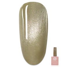 ByFunMe八方米 冰透銀白晶石寬貓眼膠 彩色甲油膠, A56 04, 1個, 15ml