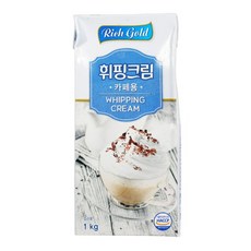 리치골드 냉장 식물성 휘핑크림 1kg, 없음, 2개