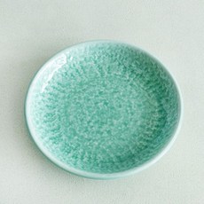 이천도자기 비취연 원형 돌접시 2호 24.5cm 그릇 식기, 본상품