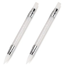 凝膠美甲魔術工具鏡面水晶矽膠刷, 2個, 混合色