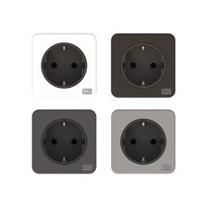 인채널 빌콘 테이블 책상가구 빌트인 콘센트박스 미니 스퀘어 사각 1구 매입콘센트 BBM12, C_빌콘 사각 1구 매입콘센트/메탈릭실버_BBM123, 1개