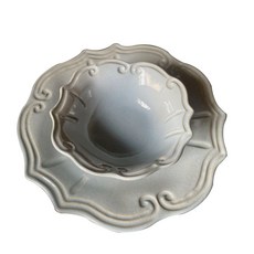 VBC casa 巴洛克系列 29cm 主餐盤 18cm 麥片碗 (2入組), 1個