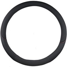 자동차 세미 트럭 밴 가죽 스티어링 휠 커버 35.6 cm(14 15 16 17 18 19 인치) 최대 그립 미끄럼 방지 내구성 범용 핏 대부분의 차량에 적합 (36cm/14인