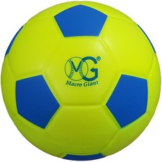 【GO 2 運動】MACRO GIANT pu發泡 19cm足球，柔軟舒適，耐磨耐用，兒童戶外運動最佳選擇, 螢黃, 1個