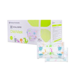 어서오이소 유한킴벌리 어린이 마스크 36매입, 36개입, 1개