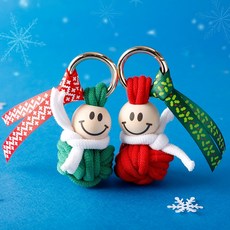 아트랄라 양말목 공예 크리스마스 토닥이 키링 만들기 걱정인형, 빨강 토닥이