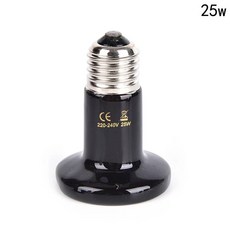 발열전구 온열 열등 5075100W 파충류 열 램프 검은 적외선 세라믹 이미 터 전구 카멜레온 케이지 뱀 탱크 반려동물 Brooder 터치, 25W