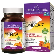 NEWCHAPTER Omega 7無麩質素食補充膠囊, 1罐, 60顆