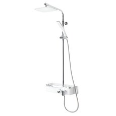 斗進 Zest 免鑽孔層架式花灑蓮蓬頭 DB5200, 1套, 白色