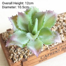 녹색 인공 다육 식물 DIY 무화분 소형 분재 가정 정원 데스크탑 테이블 파티 장식 39 가지 스타일, ZRG XiaoYaLuHui, 1개