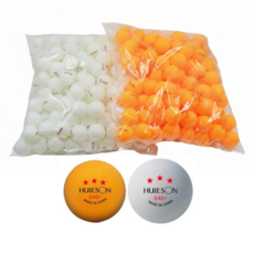 대용량 탁구공 Huison ABS 3성 연습구, 오렌지, 1개, 200개입