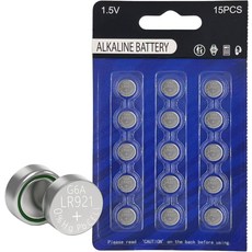 Yuchen AG6 LR920 알칼리 버튼 배터리 15팩 371 370 SR920SW LR921 1.5V 셀 워치