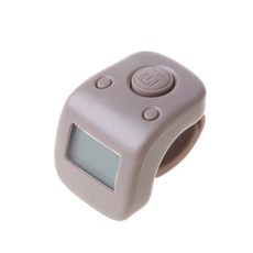 1Pc 충전식 6채널 집계 카운터 6자리 카운터 비드 기도, 회색, 쥐색, 1개