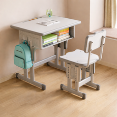 초등학생 전용 높이조절 어린이 학습용 책상 의자 세트, K01(800*500mm)