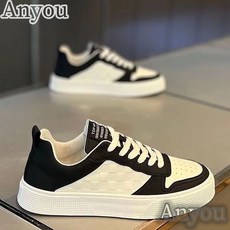 ANYOU 남성용 패션 스니커즈 캐주얼 정장 남성단화