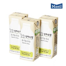 매일 상하목장 유기농 멸균우유 125mlx12팩 딸기 바나나 코코아 흰우유, 125ml, 12개