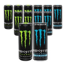 몬스터에너지 355ml 그린 + 제로슈거 혼합 12입, 1세트, 4.26L