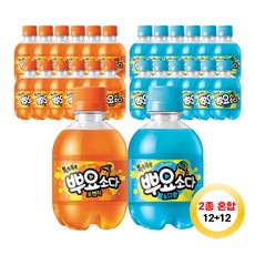 팔도 뿌요소다 245ml 오렌지맛12+소다맛12, 1세트