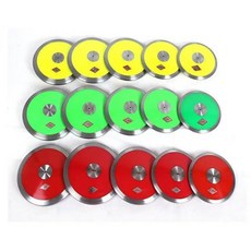 專業比賽純鋼無縫高端運動會田徑鐵餅圓形訓練國標鐵餅訓練體育生, 尼龍鐵餅2.25公斤紅色