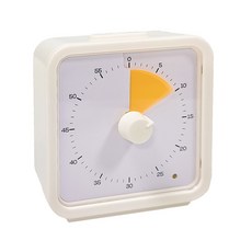 솔로핏 감성 무소음 뽀모도로 타이머 구글타이머 공부타이머 주방타이머, 옐로우