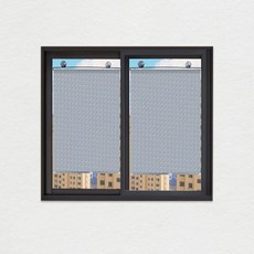 롤 블라인드 창문 방염 암막 스크린 실버 37X 125cm 커튼 햇빛 가리개 붙이는