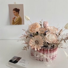 Floraflower 有錢花蛋糕 永生花乾燥花