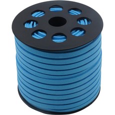 5mm x 50 야드 블루 스웨이드 코드 레이스 인조 가죽 롤 스풀 포함 팔찌 목걸이 비딩 DIY 수제 공예, Black