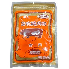 高坑 KOW KUN 金門高粱酒風味豬肉乾，獨立包裝方便攜帶，傳統工藝香辣夠味, 160g, 1個