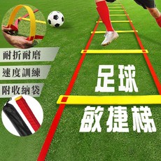 繩梯 敏捷梯 速度梯 訓練梯 足球訓練 跳格子 田徑 籃球訓練 跨欄 敏捷性訓練器材, 1個, 6米12節加贈收納袋