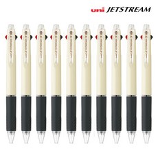 제트스트림 3색 멀티펜 0.5mm SXE3-400, 아이보리, 10개