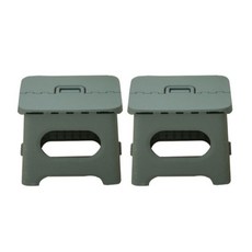 1+1 휴대용 접이식 발디딤대 의자 대, 그린, 2개