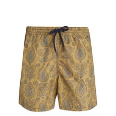 4FF 페이즐리 프린트 스윔 쇼츠, 베이지계열