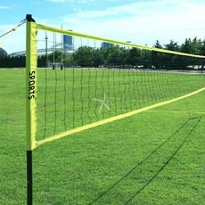 휴대용 비치발리볼 네트 세트 25mm 그물망 접이식 족구 기본, A. 녹색 휴대용 메쉬 랙