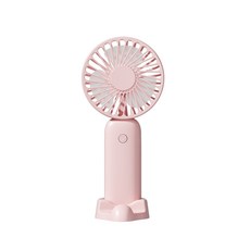 2026足球世界盃新品迷你靜音充電usb掛脖手持小風扇, D18粉色(500毫安):一個
