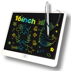 어나더토이 16inch (40cm) LCD 끈 드로잉패드 전자 컬러 스케치북 전자칠판 노트 스마트보드, 1개, 16인치