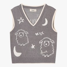 [치크]남아 자카드 스웨터 조끼 CKVK23W2B