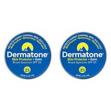 Dermatone 스킨 프로텍터 밤 | 클래식 틴 2팩 스타킹 스터퍼 | 일년 내내 지속되는 피부 보호 | 보습 | 치유 및 회복 | SPF23 | 스키 밤 | 고급 스킨 테라, 1 Ounce