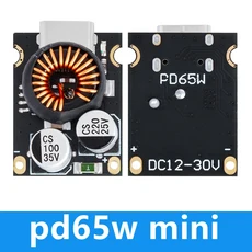QC4.0 타입-C USB PD 65W 고속 충전 어댑터 모듈 DC8-32V 3.25A 스텝 다운 SCPFCP, 04 mini pd65w