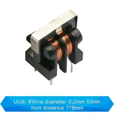 인덕션코일 1PCS 공통 모드 인덕터 필터 UU uf 9.8 10.5 피치 78mm 구리선, 06 0.2MM 7-8MM 50MH