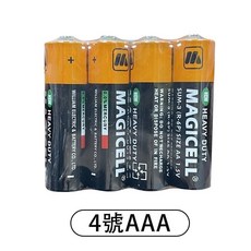 MAGICELL 碳鋅電池，3號電池，4號電池, 1個, 4號(AAA)電池