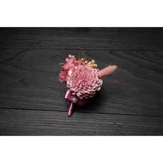 韓系公主風 不凋花胸花 乾燥花 手作婚禮小物, （繡球款）粉色